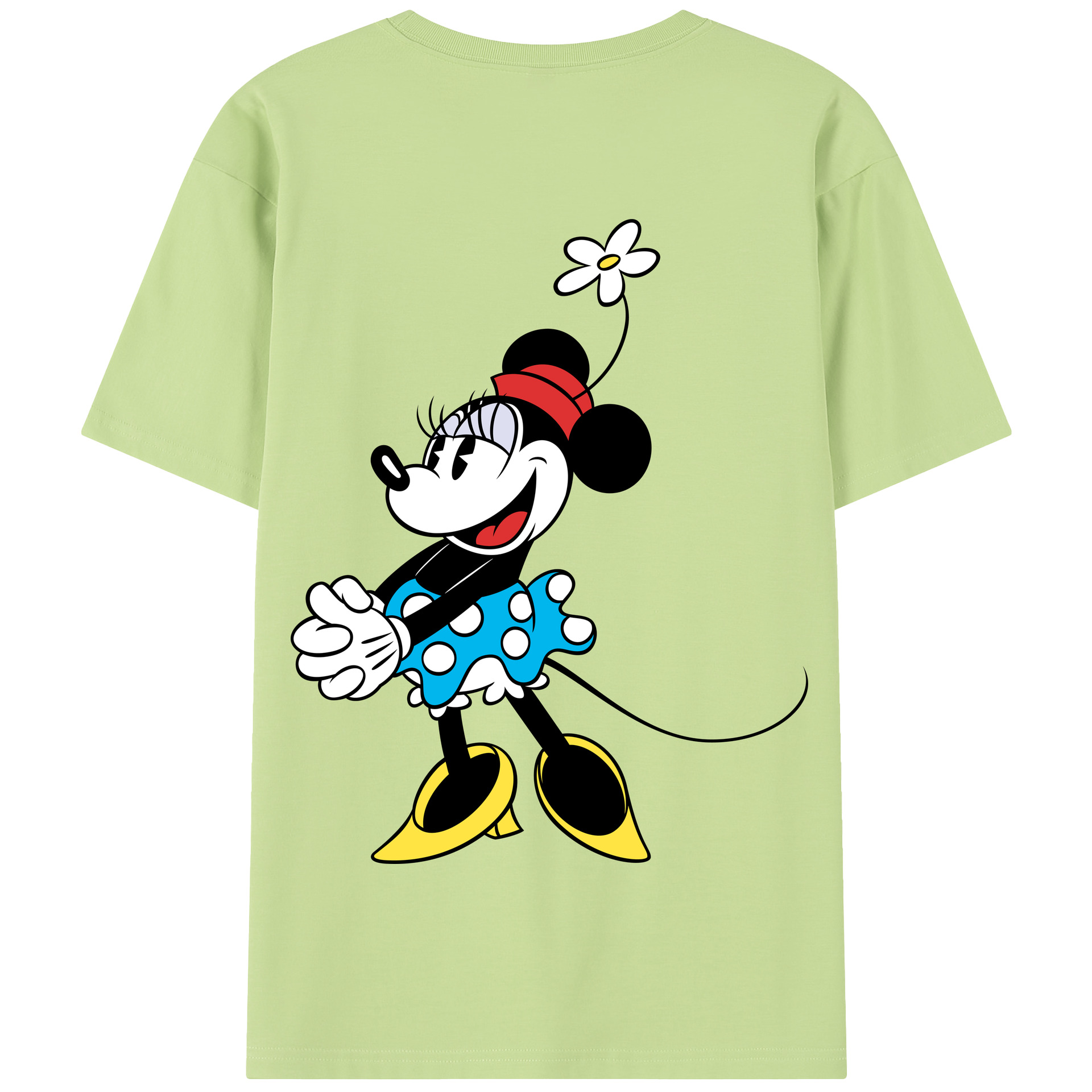 （画像用） ミッキーマウス Mickey Mouse 綿100％半袖Tシャツ（背面プリント）